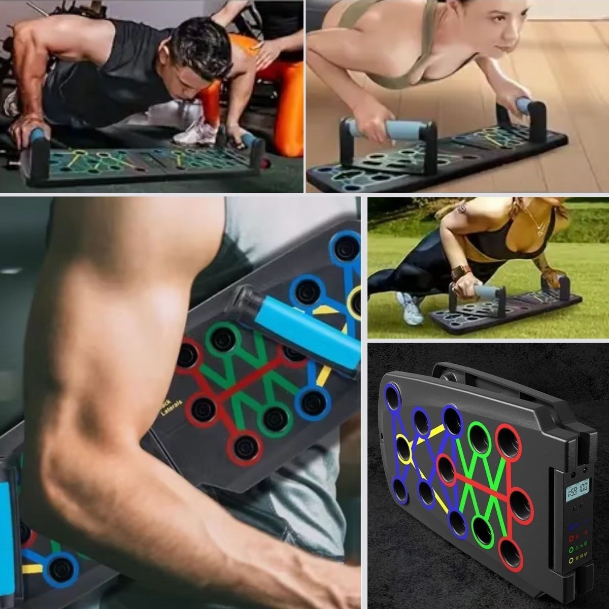 Otomatik Sayımlı Katlanabilir İpli Şınav Fitness Tahtası (4707) Otomatik Sayımlı Katlanabilir İpli Şınav Fitness Tahtası (4707)