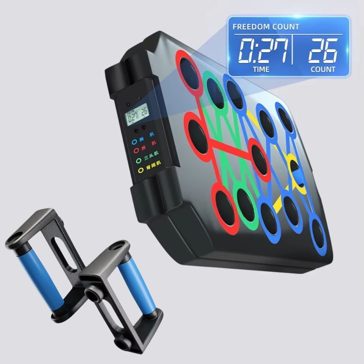 Otomatik Sayımlı Katlanabilir İpli Şınav Fitness Tahtası (4707) Otomatik Sayımlı Katlanabilir İpli Şınav Fitness Tahtası (4707)