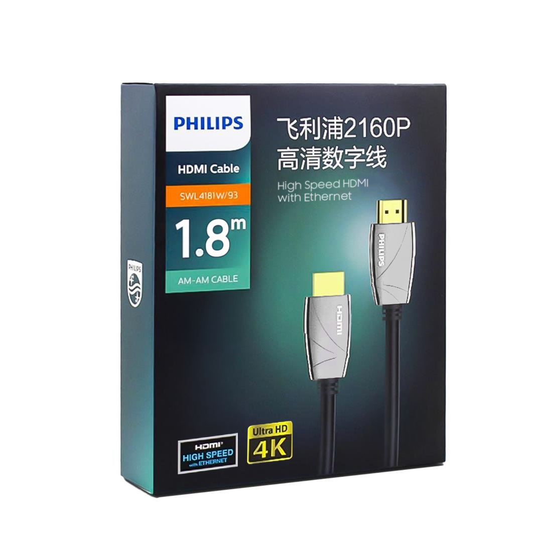PHILIPS SWL4181W/93 1.8 METRE 4K 60 HZ HDMI KABLO (4707) PHILIPS SWL4181W/93 1.8 METRE 4K 60 HZ HDMI KABLO (4707)