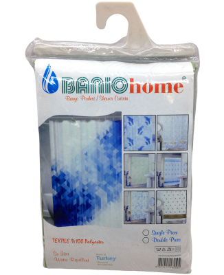 POLYESTER ÇİFT KANAT SU İTİCİ BANYO PERDESİ 90X200CM (4707) POLYESTER ÇİFT KANAT SU İTİCİ BANYO PERDESİ 90X200CM (4707)