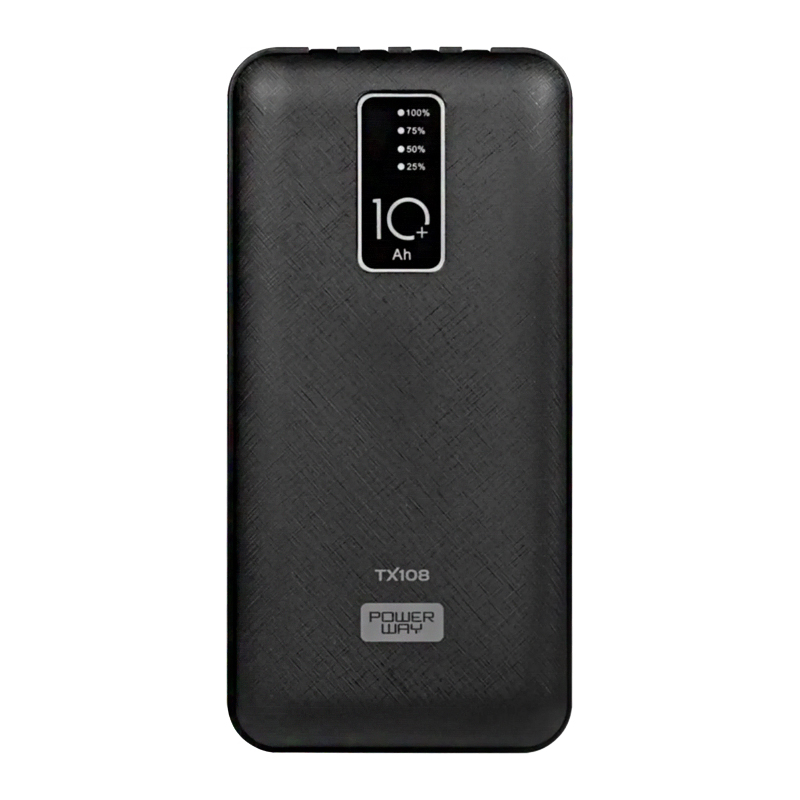 POWERWAY TX108 10000 MAH SİYAH GÖSTERGELİ EKSTRA KABLOLU 4 ÇIKIŞLI POWERBANK (4707) POWERWAY TX108 10000 MAH SİYAH GÖSTERGELİ EKSTRA KABLOLU 4 ÇIKIŞLI POWERBANK (4707)