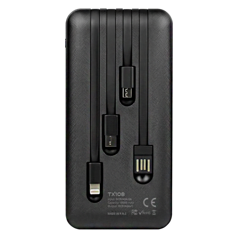 POWERWAY TX108 10000 MAH SİYAH GÖSTERGELİ EKSTRA KABLOLU 4 ÇIKIŞLI POWERBANK (4707) POWERWAY TX108 10000 MAH SİYAH GÖSTERGELİ EKSTRA KABLOLU 4 ÇIKIŞLI POWERBANK (4707)