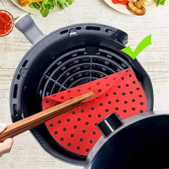 Renkli Isıya Dayanıklı Yıkanılabilir Silikon Fırın Ve Airfryer Yuvarlak Pişirme Matı 20 Cm (4707) Renkli Isıya Dayanıklı Yıkanılabilir Silikon Fırın Ve Airfryer Yuvarlak Pişirme Matı 20 Cm (4707)