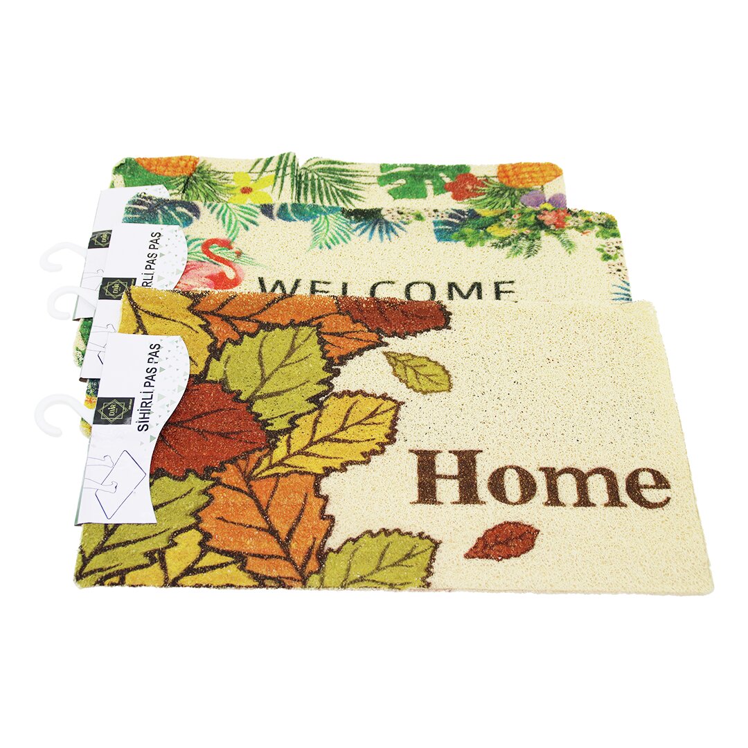 RESİMLİ - WELCOME HOME 37X57CM KAUÇUK PLASTİK KAPI PASPASI (4707) RESİMLİ - WELCOME HOME 37X57CM KAUÇUK PLASTİK KAPI PASPASI (4707)