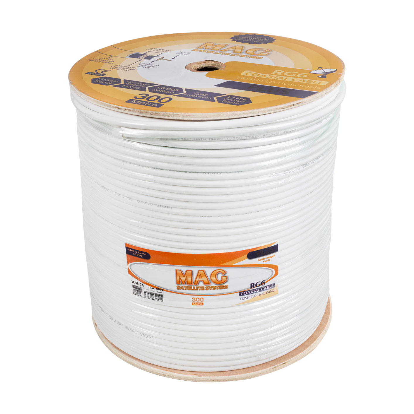 RG6/U4 TRISHEILD ANTEN KABLOSU (300 METRE) (4707) RG6/U4 TRISHEILD ANTEN KABLOSU (300 METRE) (4707)