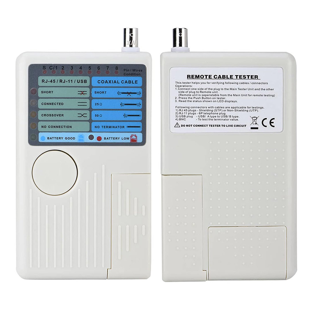 RJ11+RJ45+USB+BNC KABLO TEST CİHAZI (4707) RJ11+RJ45+USB+BNC KABLO TEST CİHAZI (4707)
