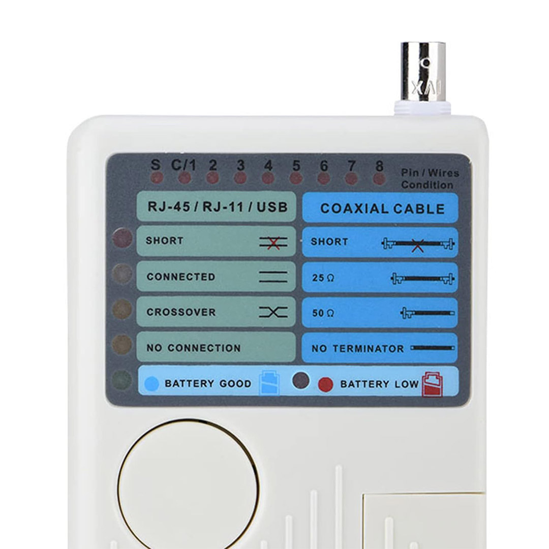 RJ11+RJ45+USB+BNC KABLO TEST CİHAZI (4707) RJ11+RJ45+USB+BNC KABLO TEST CİHAZI (4707)