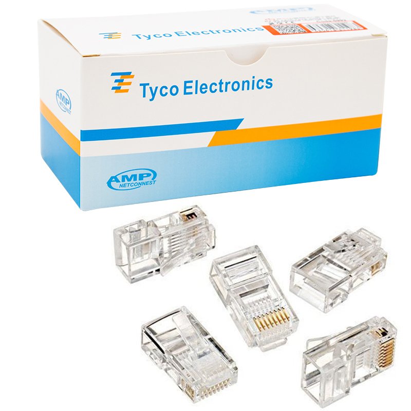 RJ45 CAT5/CAT6 UÇ 8P8C KUTULU (100LÜK PAKET) KUTULU AMP NETCONNEST (4707) RJ45 CAT5/CAT6 UÇ 8P8C KUTULU (100LÜK PAKET) KUTULU AMP NETCONNEST (4707)