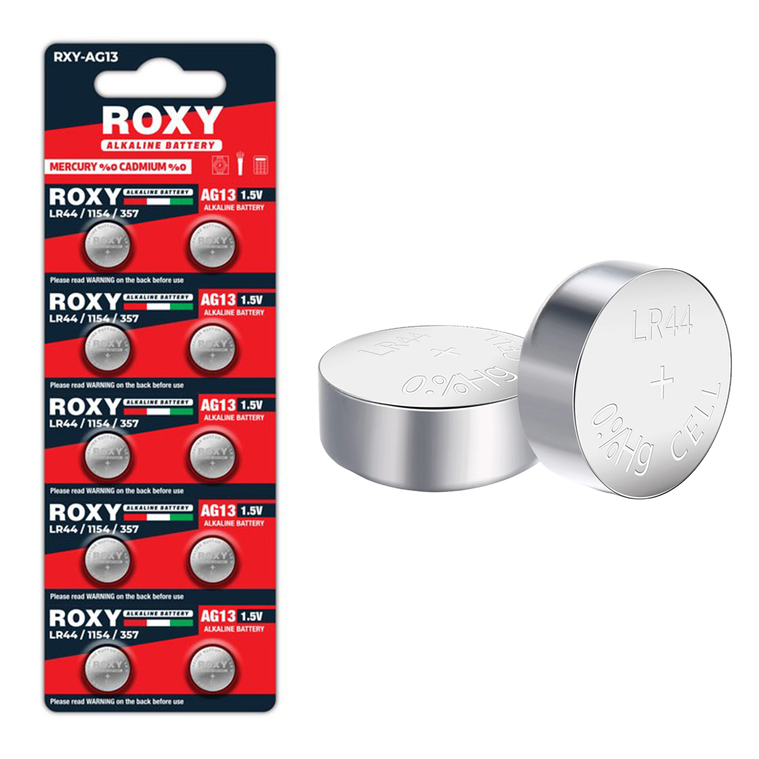 ROXY RXY-AG13 LR44/1154/357 1.5 VOLT ALKALİNE DÜĞME PİL (10LU PAKET) (4707) ROXY RXY-AG13 LR44/1154/357 1.5 VOLT ALKALİNE DÜĞME PİL (10LU PAKET) (4707)