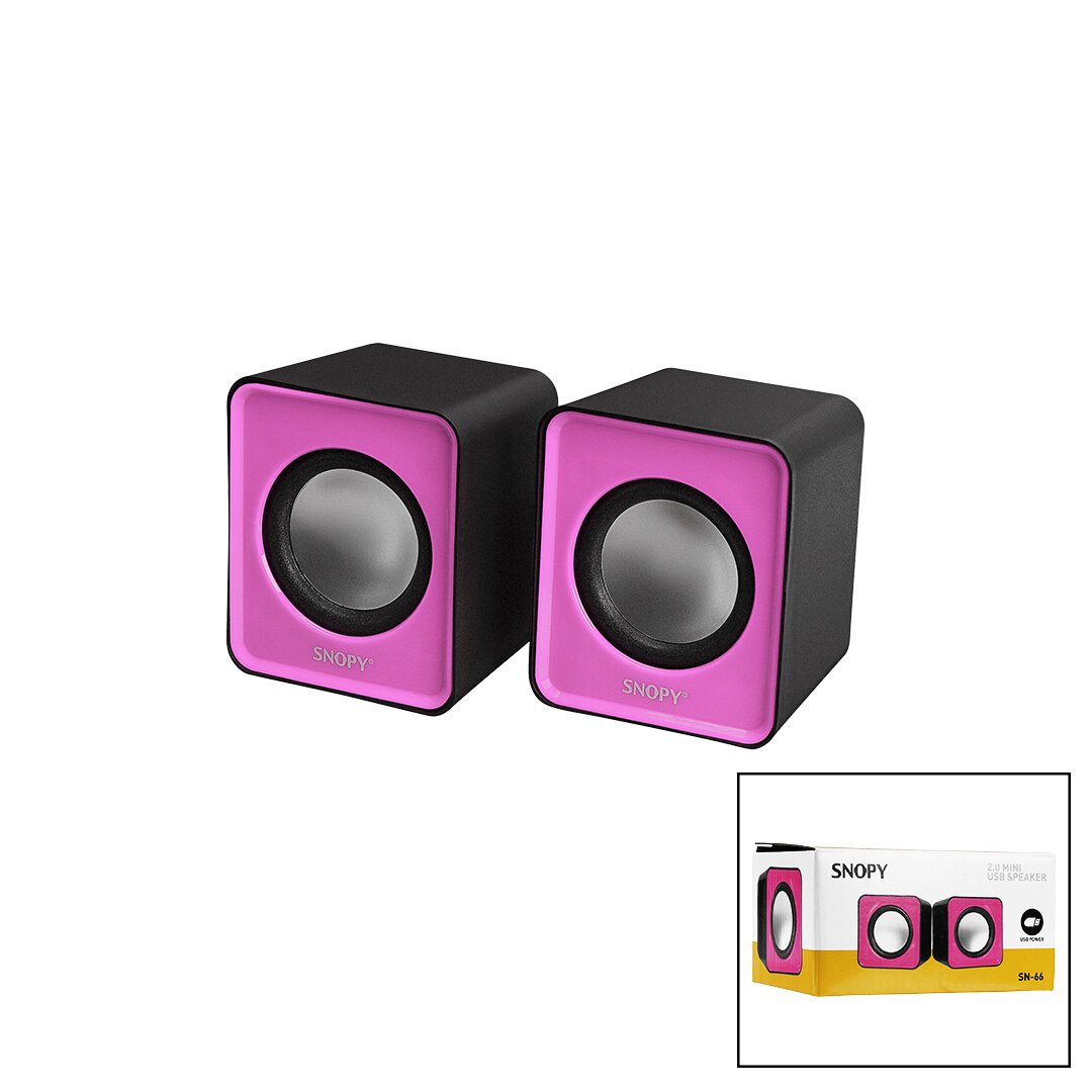 SNOPY SN-66 PEMBE USB 2.0 MULTİMEDYA 1+1 HOPARLÖR SPEAKER SET 6W (4707) SNOPY SN-66 PEMBE USB 2.0 MULTİMEDYA 1+1 HOPARLÖR SPEAKER SET 6W (4707)