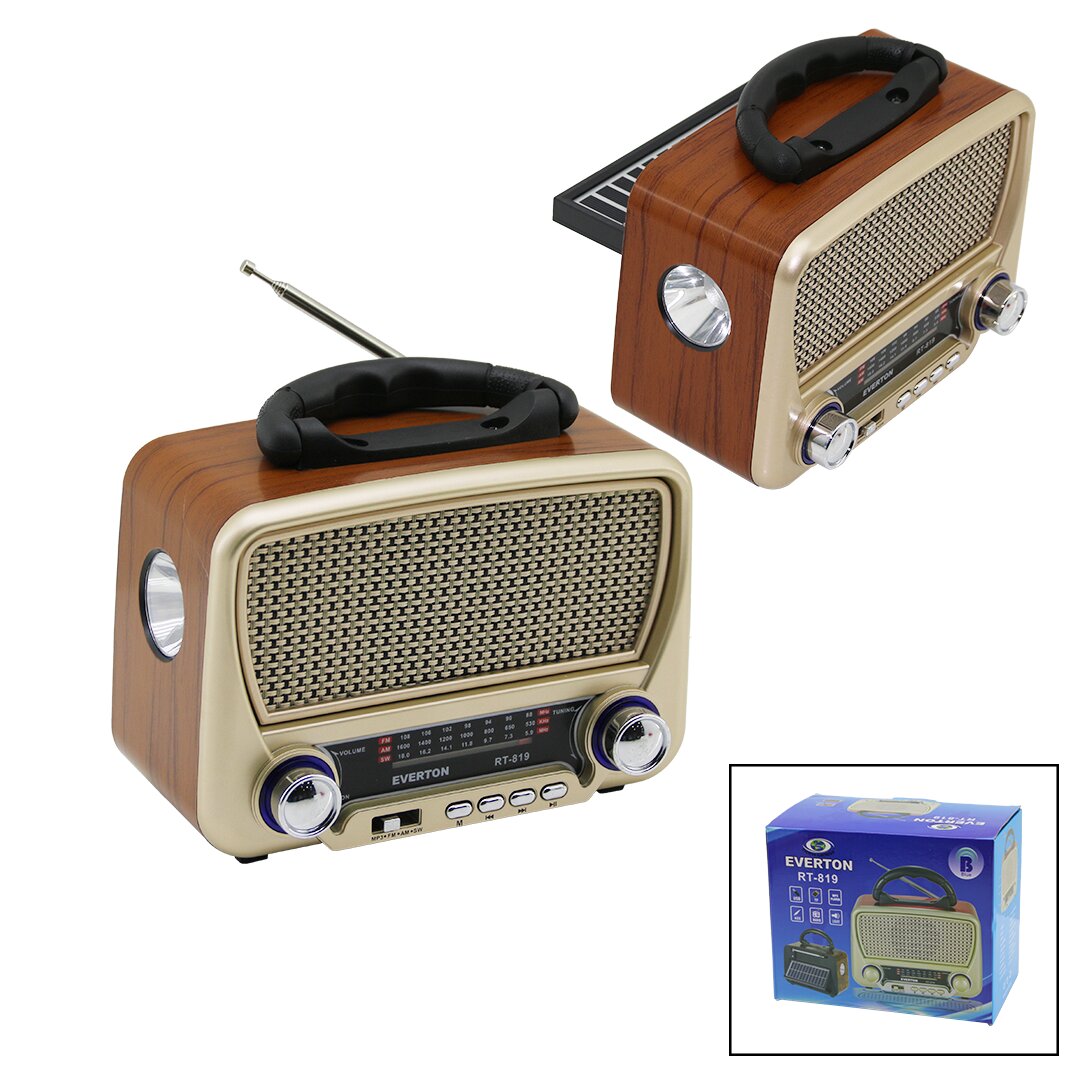 SOLAR PANELLİ - FENERLİ USB ŞARJ BLUETOOTH İBRELİ FM RADYO MP3 USB - TF PLAYER 4.5V IN- AUX IN JACK RT-819 (4707) SOLAR PANELLİ - FENERLİ USB ŞARJ BLUETOOTH İBRELİ FM RADYO MP3 USB - TF PLAYER 4.5V IN- AUX IN JACK RT-819 (4707)