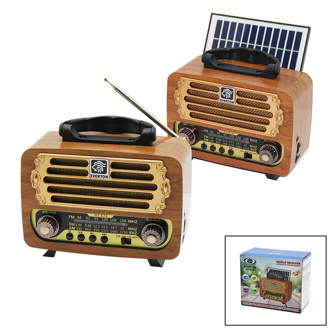 SOLAR PANELLİ USB ŞARJ BLUETOOTH İBRELİ FM RADYO MP3 USB - TF PLAYER DC:5V--SOLAR:1.5W RT-674 (4707) SOLAR PANELLİ USB ŞARJ BLUETOOTH İBRELİ FM RADYO MP3 USB - TF PLAYER DC:5V--SOLAR:1.5W RT-674 (4707)