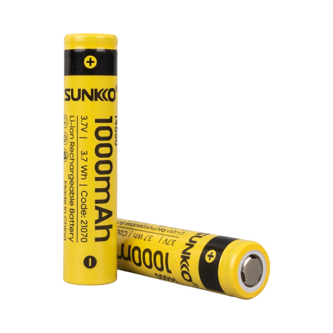 SUNKKO 3.7 VOLT 1000 MAH 14650 ŞARJ EDİLEBİLİR PİL (TEKLİ) (4707) SUNKKO 3.7 VOLT 1000 MAH 14650 ŞARJ EDİLEBİLİR PİL (TEKLİ) (4707)