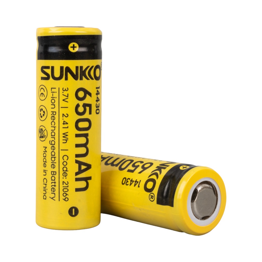 SUNKKO 3.7 VOLT 650 MAH 14430 ŞARJ EDİLEBİLİR PİL (TEKLİ) (4707) SUNKKO 3.7 VOLT 650 MAH 14430 ŞARJ EDİLEBİLİR PİL (TEKLİ) (4707)