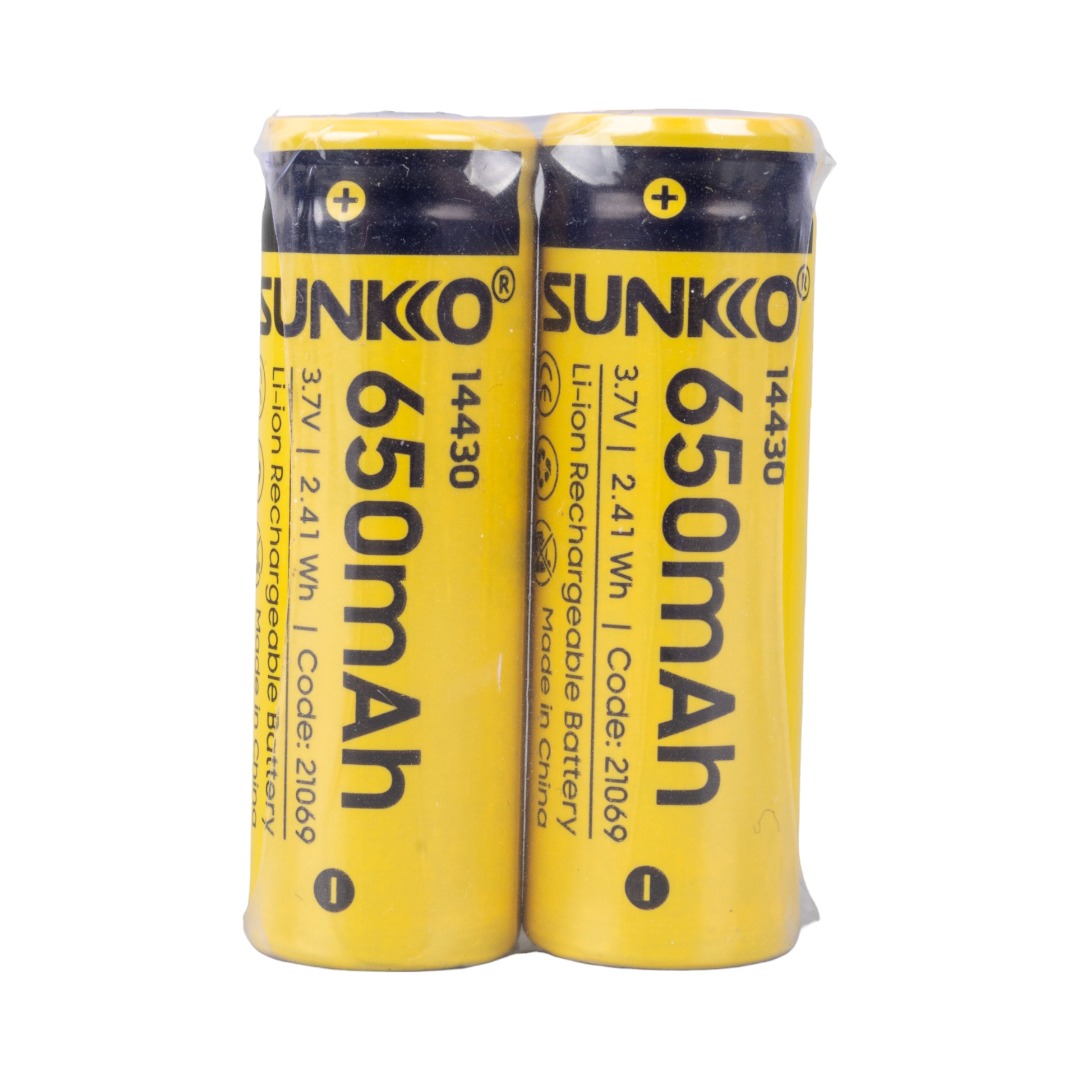 SUNKKO 3.7 VOLT 650 MAH 14430 ŞARJ EDİLEBİLİR PİL (TEKLİ) (4707) SUNKKO 3.7 VOLT 650 MAH 14430 ŞARJ EDİLEBİLİR PİL (TEKLİ) (4707)