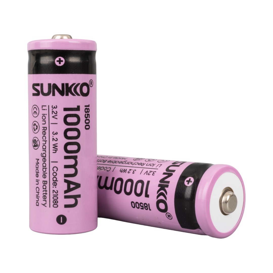 SUNKKO IFR 3.2 VOLT 1000 MAH 18500 ŞARJ EDİLEBİLİR PİL (TEKLİ) (4707) SUNKKO IFR 3.2 VOLT 1000 MAH 18500 ŞARJ EDİLEBİLİR PİL (TEKLİ) (4707)