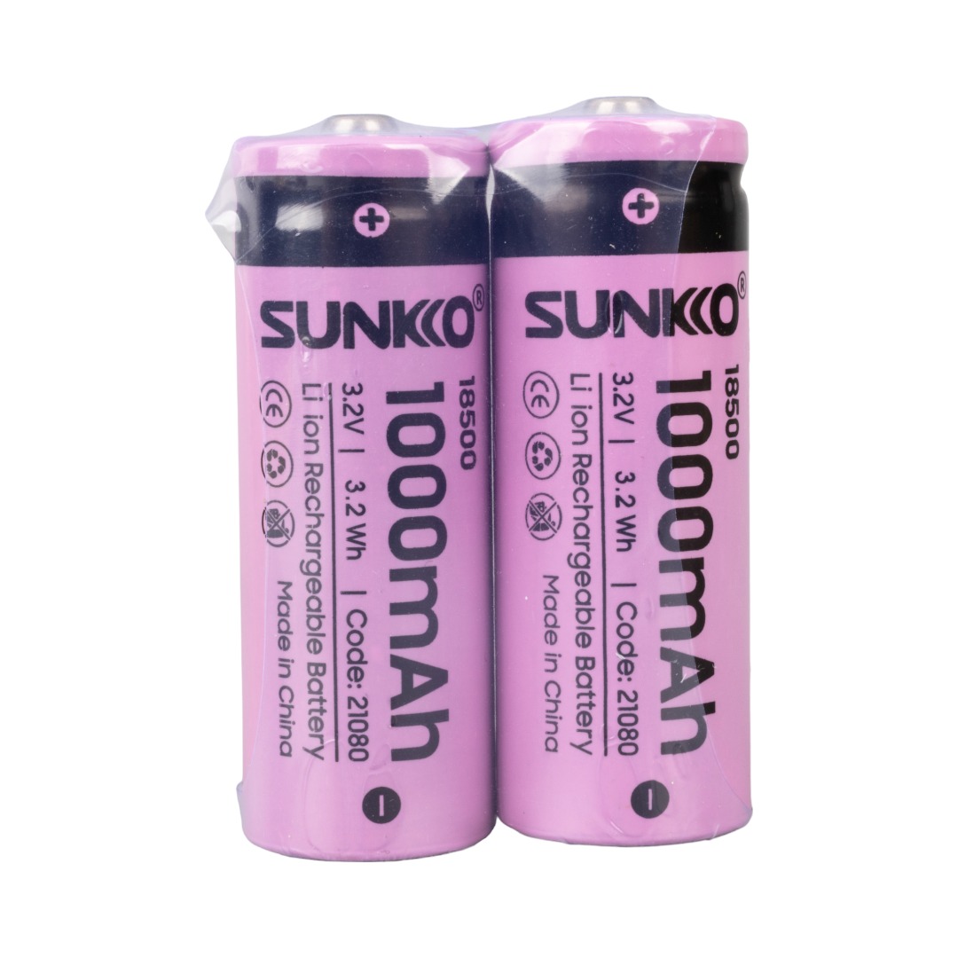 SUNKKO IFR 3.2 VOLT 1000 MAH 18500 ŞARJ EDİLEBİLİR PİL (TEKLİ) (4707) SUNKKO IFR 3.2 VOLT 1000 MAH 18500 ŞARJ EDİLEBİLİR PİL (TEKLİ) (4707)
