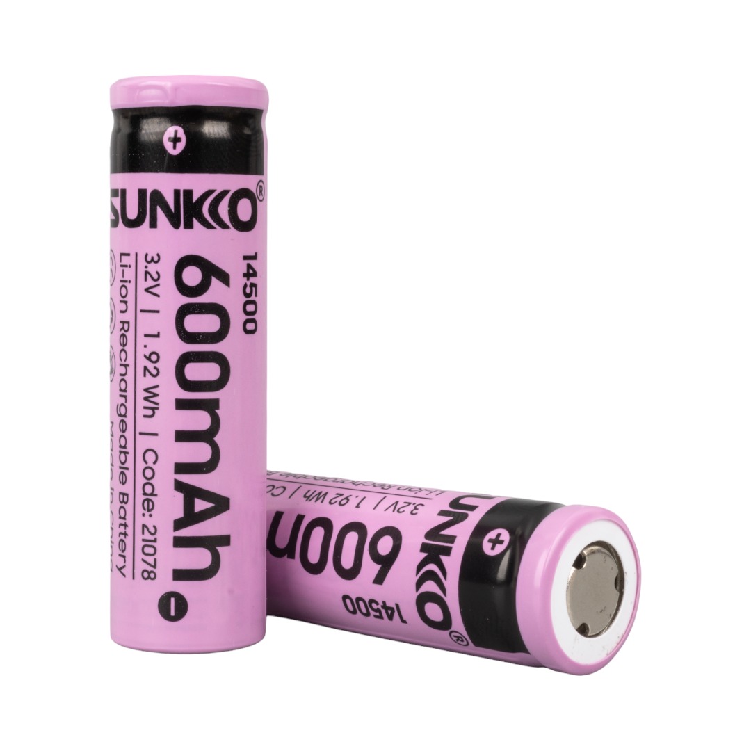 SUNKKO IFR 3.2 VOLT 600 MAH 14500 ŞARJ EDİLEBİLİR PİL (TEKLİ) (4707) SUNKKO IFR 3.2 VOLT 600 MAH 14500 ŞARJ EDİLEBİLİR PİL (TEKLİ) (4707)
