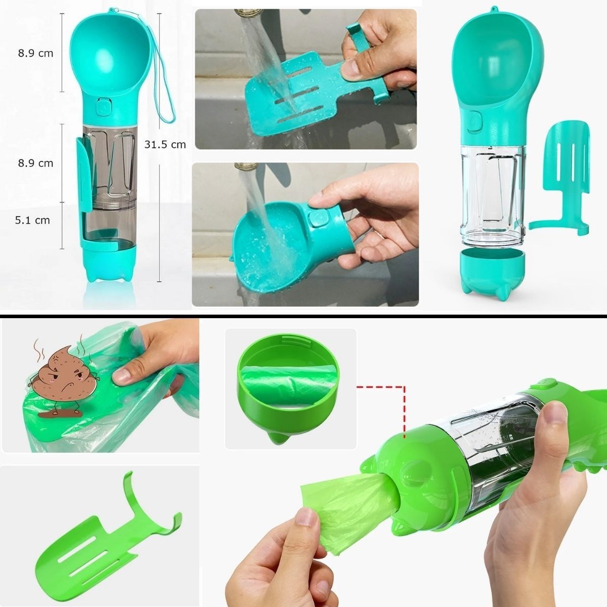 Taşınabilir Hazneli Mama Kaplı ,Kaka Poşetli Kedi,Köpek Suluğu-300ml (4707) Taşınabilir Hazneli Mama Kaplı ,Kaka Poşetli Kedi,Köpek Suluğu-300ml (4707)