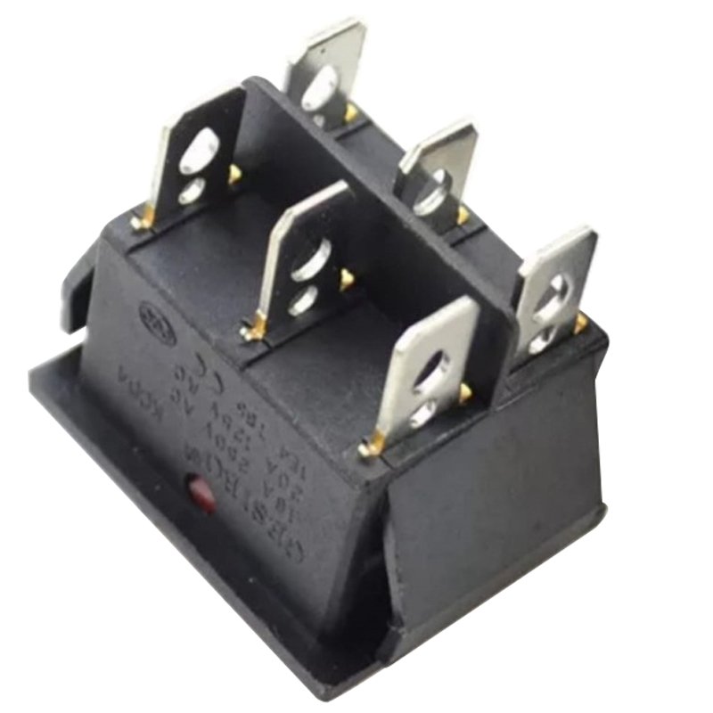 TEKLİ SOBA ANAHTARI GENİŞ IŞIKLI 6 PİN ON-OFF IC-105 (4707) TEKLİ SOBA ANAHTARI GENİŞ IŞIKLI 6 PİN ON-OFF IC-105 (4707)