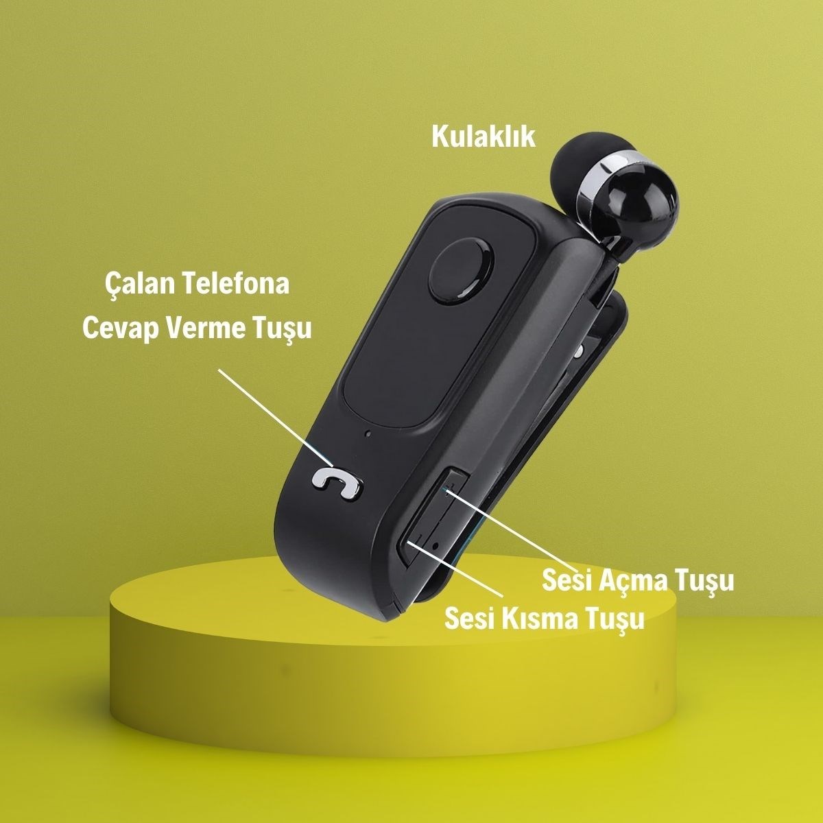Telefon Bağlantılı Makaralı Kulaklıklı Bluetooth Kulaklık (4707) Telefon Bağlantılı Makaralı Kulaklıklı Bluetooth Kulaklık (4707)