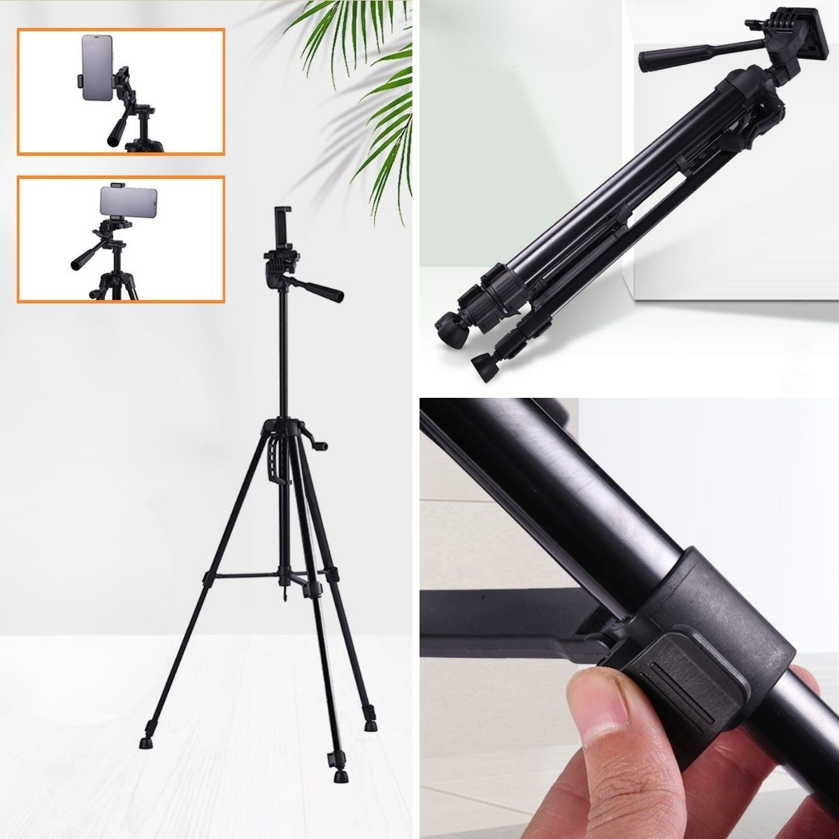 Telefon ve Fotoğraf Makinası Takılabilen Bluetooth Kumandalı 146 cm Tripod (4707) Telefon ve Fotoğraf Makinası Takılabilen Bluetooth Kumandalı 146 cm Tripod (4707)