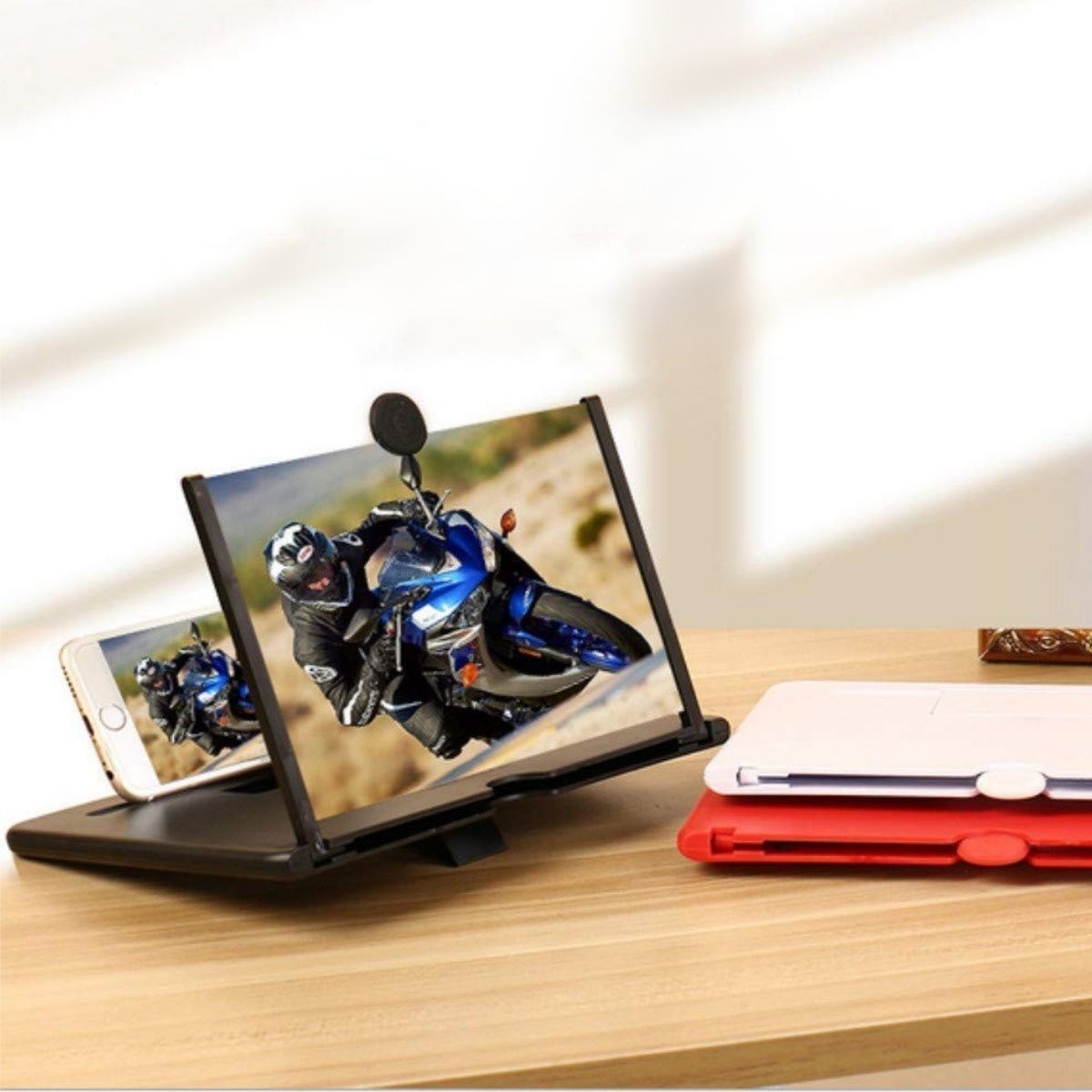 Telefon ve Tablet Ekran Büyütücü Aparat Kırmızı (4707) Telefon ve Tablet Ekran Büyütücü Aparat Kırmızı (4707)