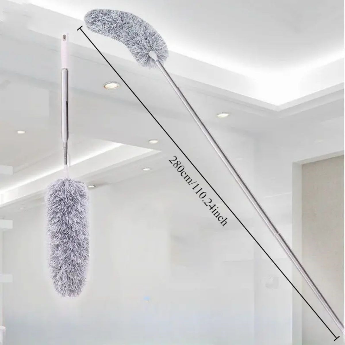 Teleskopik Bükülebilir Köşe Bucak Toz Alma Püskülü Dev Boy 280 cm (4707) Teleskopik Bükülebilir Köşe Bucak Toz Alma Püskülü Dev Boy 280 cm (4707)