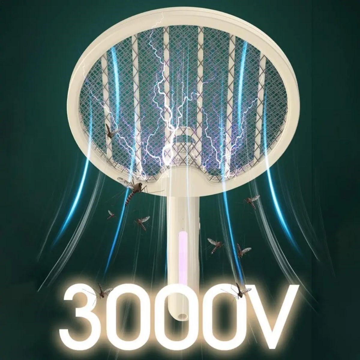 Tenis Raketi Tipi Masaüstü Olabilen Gece Lambalı Sinek Kovucu,Öldürücü Raket (4707) Tenis Raketi Tipi Masaüstü Olabilen Gece Lambalı Sinek Kovucu,Öldürücü Raket (4707)