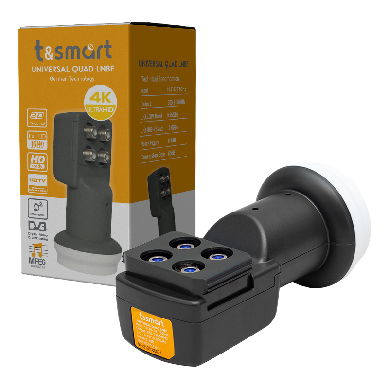 TSMART 0.1DB ULTRA HD 4K UNIVERSAL QUAD DÖRT ÇIKIŞLI LNB (4707) TSMART 0.1DB ULTRA HD 4K UNIVERSAL QUAD DÖRT ÇIKIŞLI LNB (4707)
