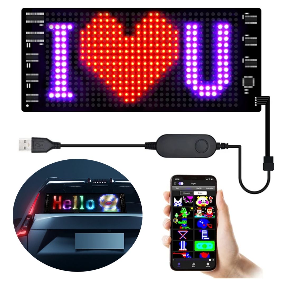 USBLİ KAYAN YAZI LED TABELA 7X17CM (4707) USBLİ KAYAN YAZI LED TABELA 7X17CM (4707)