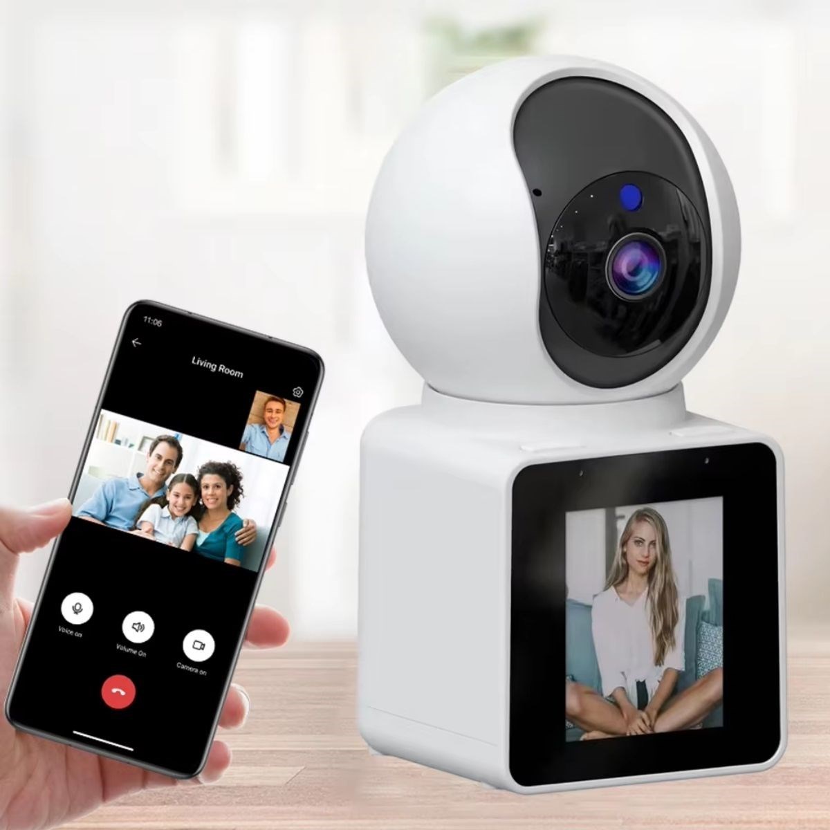 Wifi Bağlantılı Görüntülü Görüşme Sağlayabilen Ev Tipi Güvenlik Kamerası (4707) Wifi Bağlantılı Görüntülü Görüşme Sağlayabilen Ev Tipi Güvenlik Kamerası (4707)
