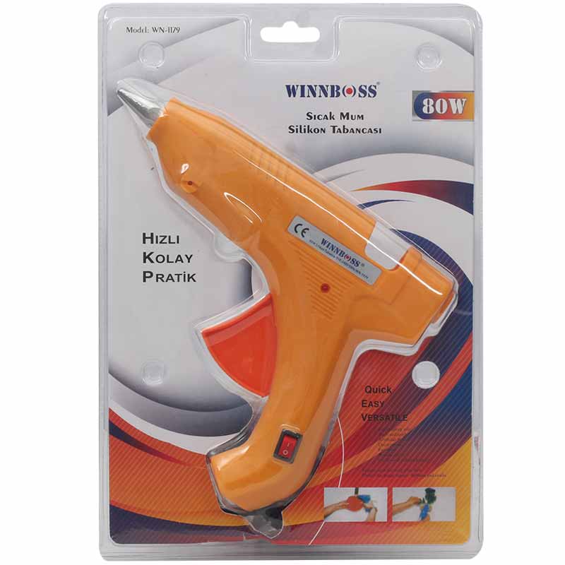 WINNBOSS WN-1179 80 WATT ANAHTARLI SICAK MUM SİLİKON TABANCASI (4707) WINNBOSS WN-1179 80 WATT ANAHTARLI SICAK MUM SİLİKON TABANCASI (4707)