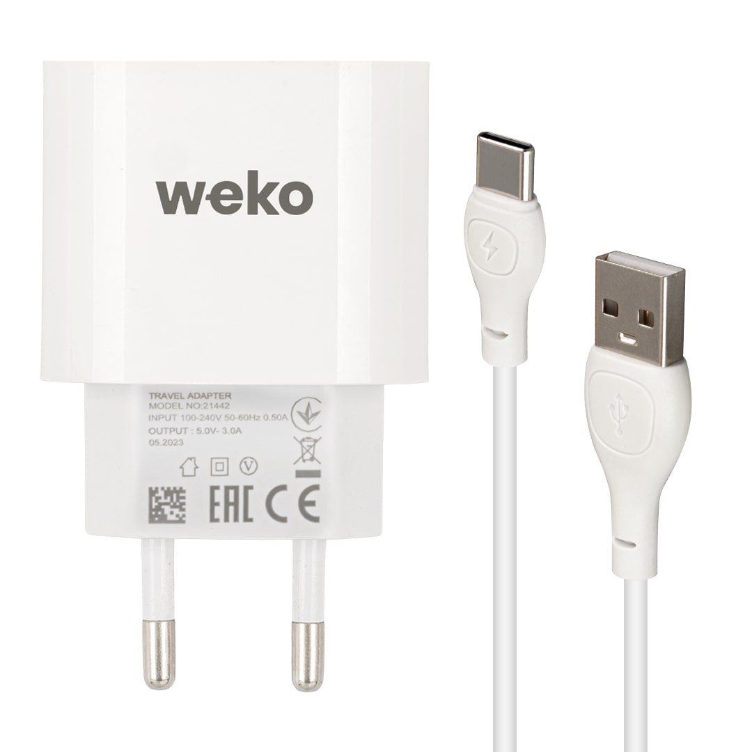WK-21442 PDU QC 3.0 AMPER ŞARJ BAŞLIK ADAPTÖRÜ + TYPE-C KABLO (NO:1) (4707) WK-21442 PDU QC 3.0 AMPER ŞARJ BAŞLIK ADAPTÖRÜ + TYPE-C KABLO (NO:1) (4707)