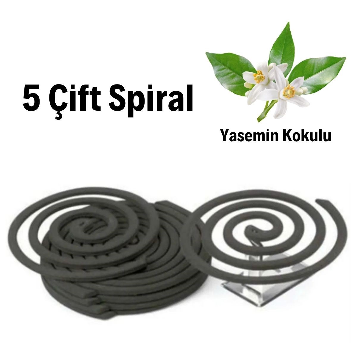 Yasemin Kokulu 5 Çift (10 Adet) Spiral Sinek ve Haşere Kovucu Spiral (4707) Yasemin Kokulu 5 Çift (10 Adet) Spiral Sinek ve Haşere Kovucu Spiral (4707)