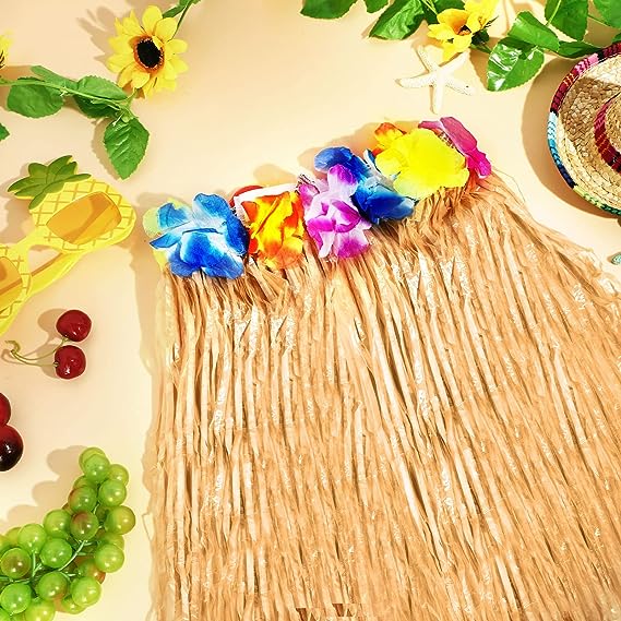Yetişkin ve Çocuk Uyumlu Saman Renk Hawaii Luau Hula Etek 40 cm 12 Adet (4707) Yetişkin ve Çocuk Uyumlu Saman Renk Hawaii Luau Hula Etek 40 cm 12 Adet (4707)