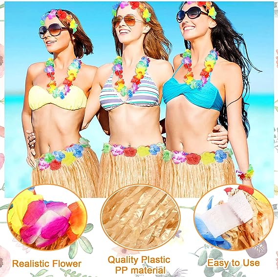 Yetişkin ve Çocuk Uyumlu Saman Renk Hawaii Luau Hula Etek 40 cm 12 Adet (4707) Yetişkin ve Çocuk Uyumlu Saman Renk Hawaii Luau Hula Etek 40 cm 12 Adet (4707)