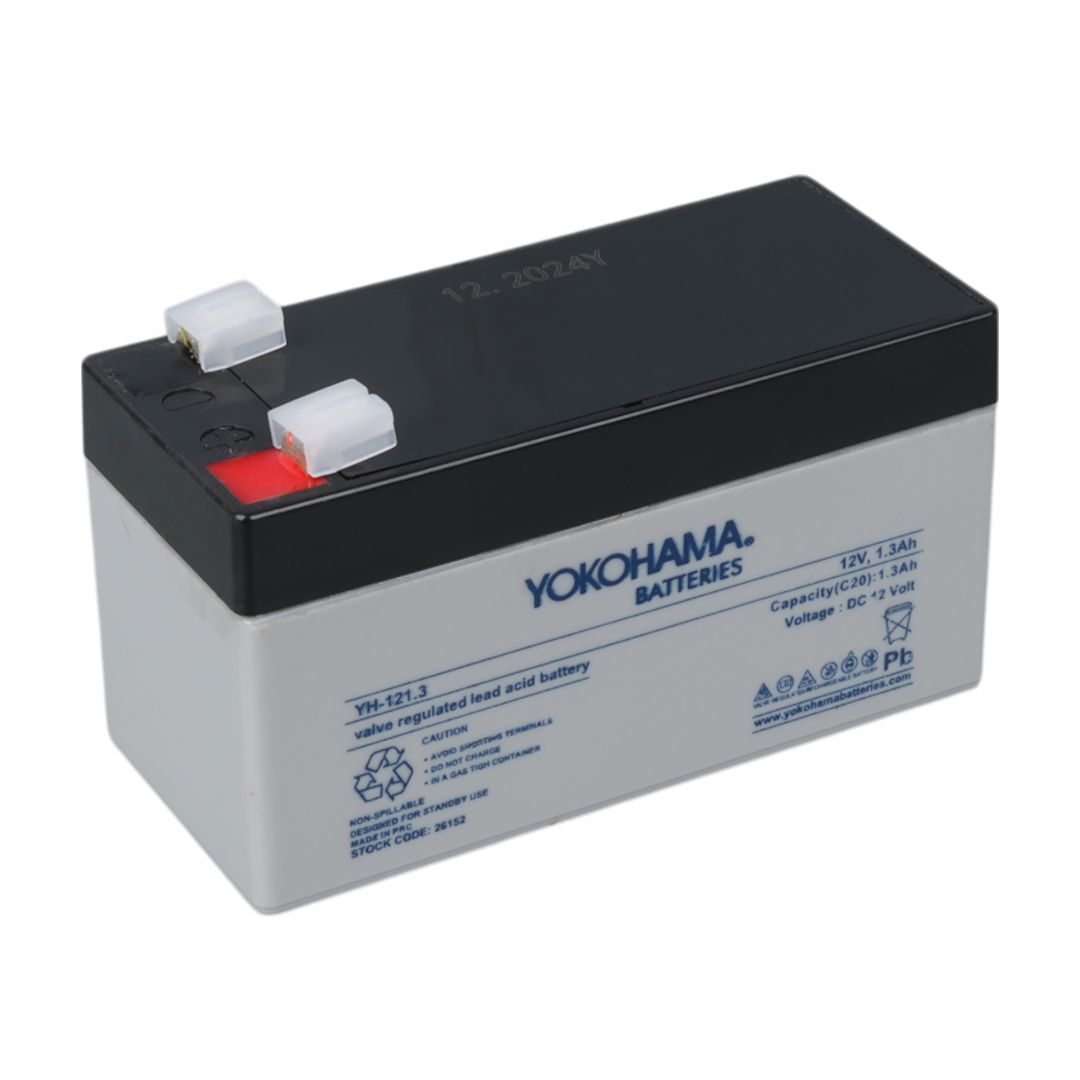 YOKOHAMA YH-121.3 12 VOLT - 1.3 AMPER AKÜ (97 X 43 X 52 MM) (4707) YOKOHAMA YH-121.3 12 VOLT - 1.3 AMPER AKÜ (97 X 43 X 52 MM) (4707)