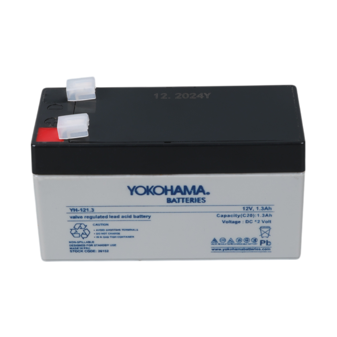 YOKOHAMA YH-121.3 12 VOLT - 1.3 AMPER AKÜ (97 X 43 X 52 MM) (4707) YOKOHAMA YH-121.3 12 VOLT - 1.3 AMPER AKÜ (97 X 43 X 52 MM) (4707)
