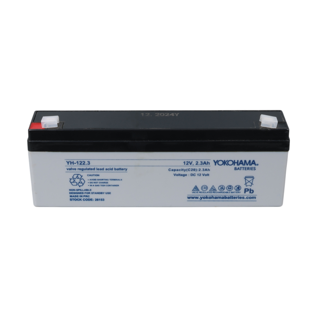 YOKOHAMA YH-122.3 12 VOLT - 2.3 AMPER YATIK UZUN AKÜ (176 X 61 X 33 MM) (4707) YOKOHAMA YH-122.3 12 VOLT - 2.3 AMPER YATIK UZUN AKÜ (176 X 61 X 33 MM) (4707)