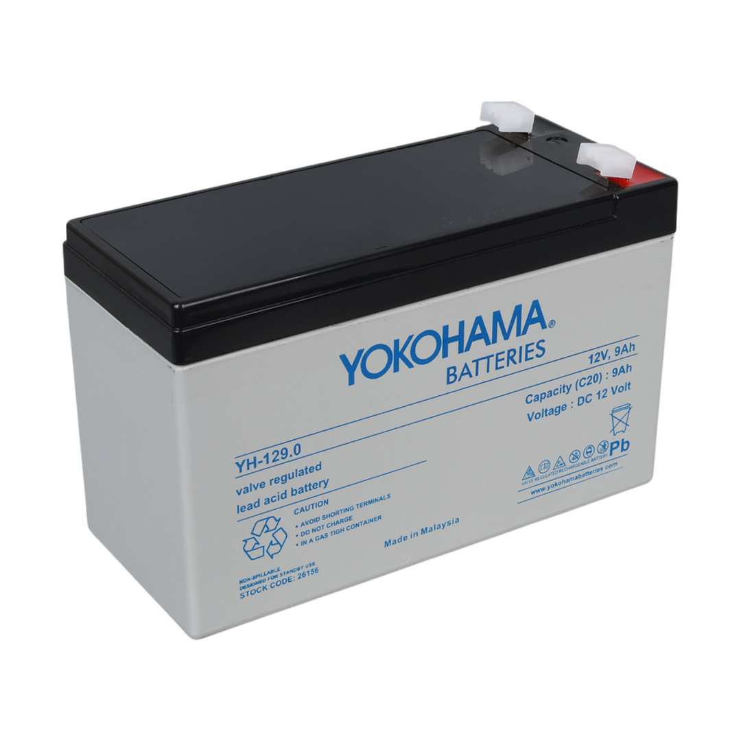 YOKOHAMA YH-129.0 12 VOLT - 9 AMPER AKÜ (150 X 65 X 90 MM) (4707) YOKOHAMA YH-129.0 12 VOLT - 9 AMPER AKÜ (150 X 65 X 90 MM) (4707)