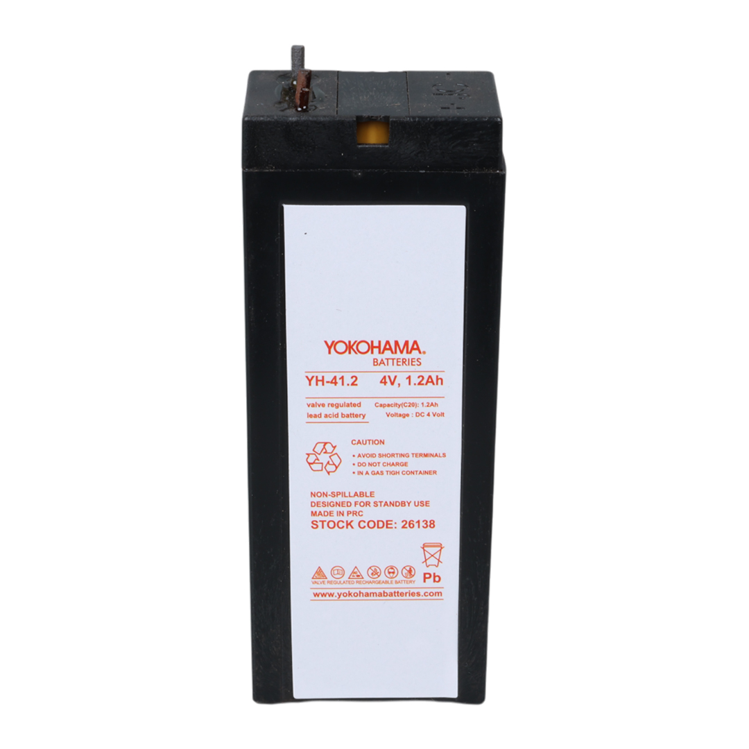 YOKOHAMA YH-41.2 4 VOLT - 1.2 AMPER KURU AKÜ (35.2 X 22 X 91 MM) (4707) YOKOHAMA YH-41.2 4 VOLT - 1.2 AMPER KURU AKÜ (35.2 X 22 X 91 MM) (4707)