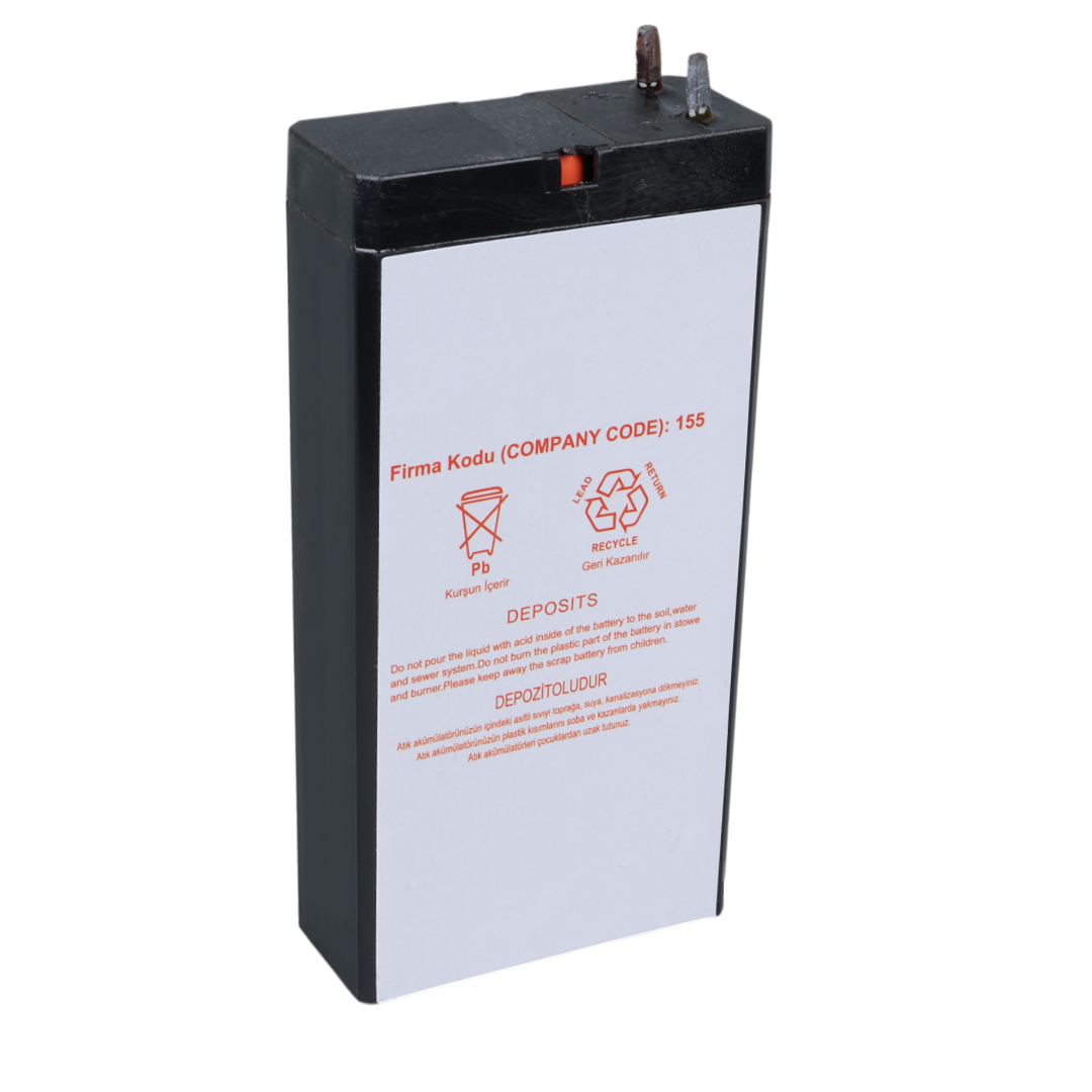 YOKOHAMA YH-42.3 4 VOLT - 2.3 AMPER KURU AKÜ (50 X 100 X 22 MM) (4707) YOKOHAMA YH-42.3 4 VOLT - 2.3 AMPER KURU AKÜ (50 X 100 X 22 MM) (4707)