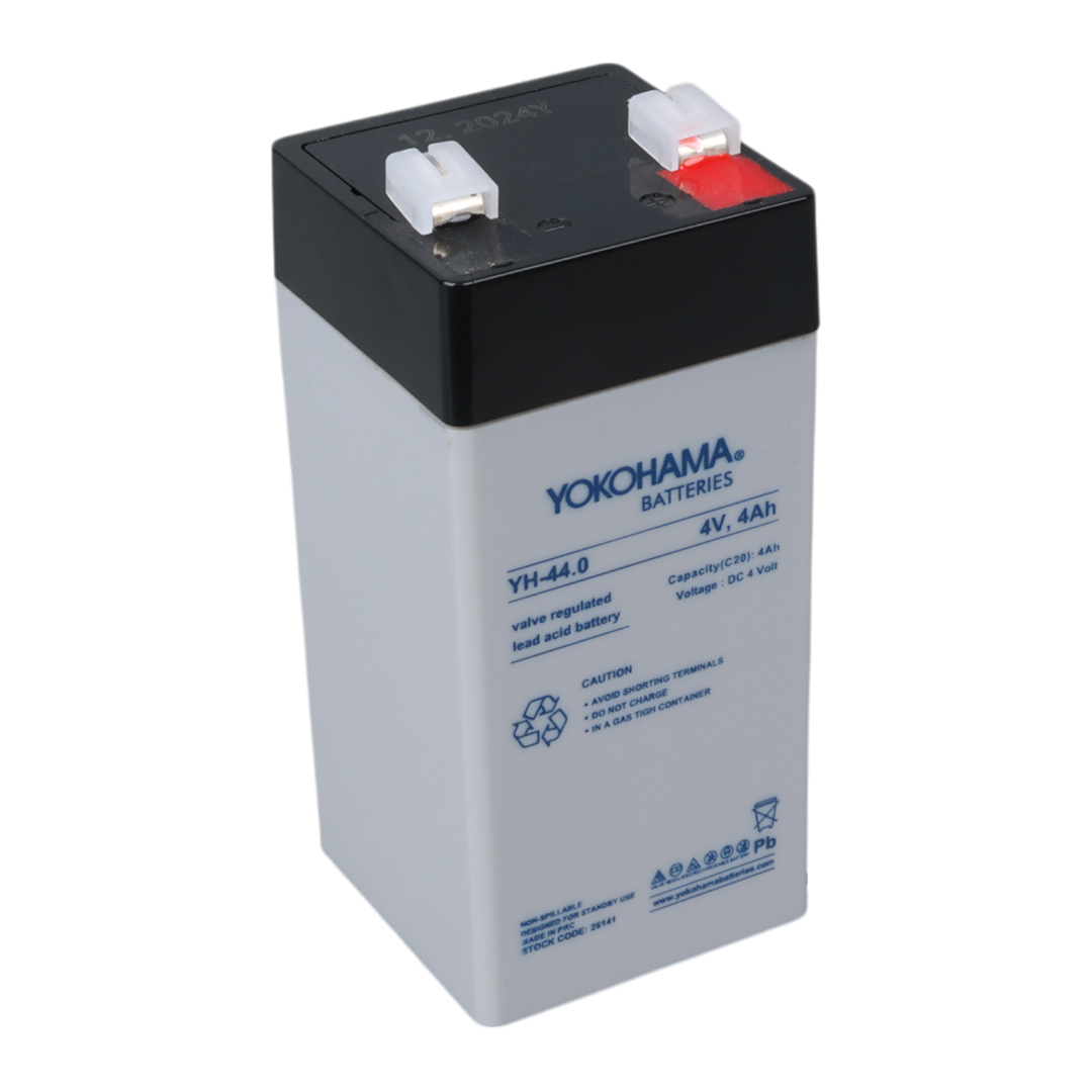 YOKOHAMA YH-44.0 4 VOLT - 4 AMPER DİK KURU AKÜ (46 X 46 X 100 MM) (4707) YOKOHAMA YH-44.0 4 VOLT - 4 AMPER DİK KURU AKÜ (46 X 46 X 100 MM) (4707)