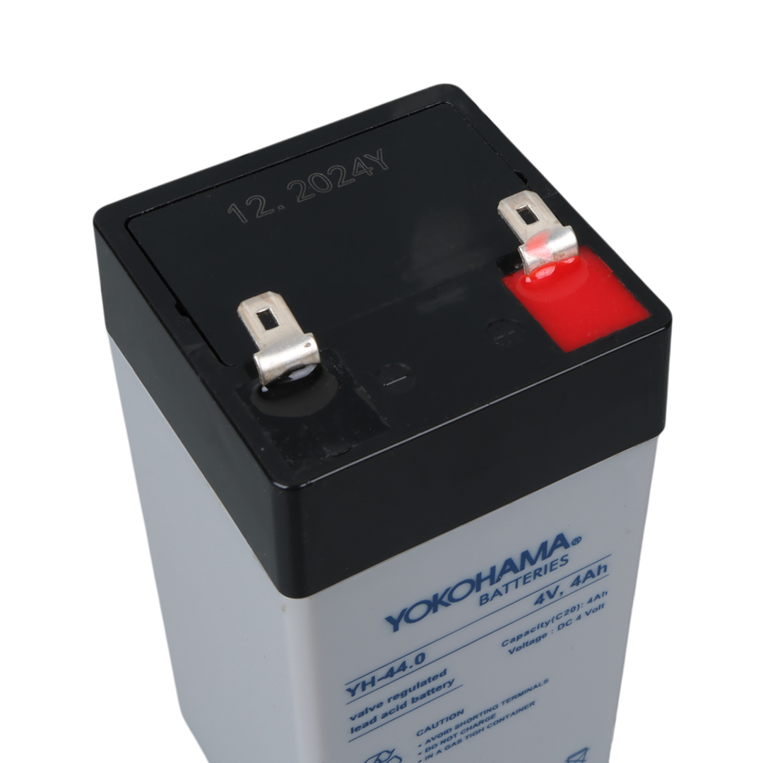 YOKOHAMA YH-44.0 4 VOLT - 4 AMPER DİK KURU AKÜ (46 X 46 X 100 MM) (4707) YOKOHAMA YH-44.0 4 VOLT - 4 AMPER DİK KURU AKÜ (46 X 46 X 100 MM) (4707)