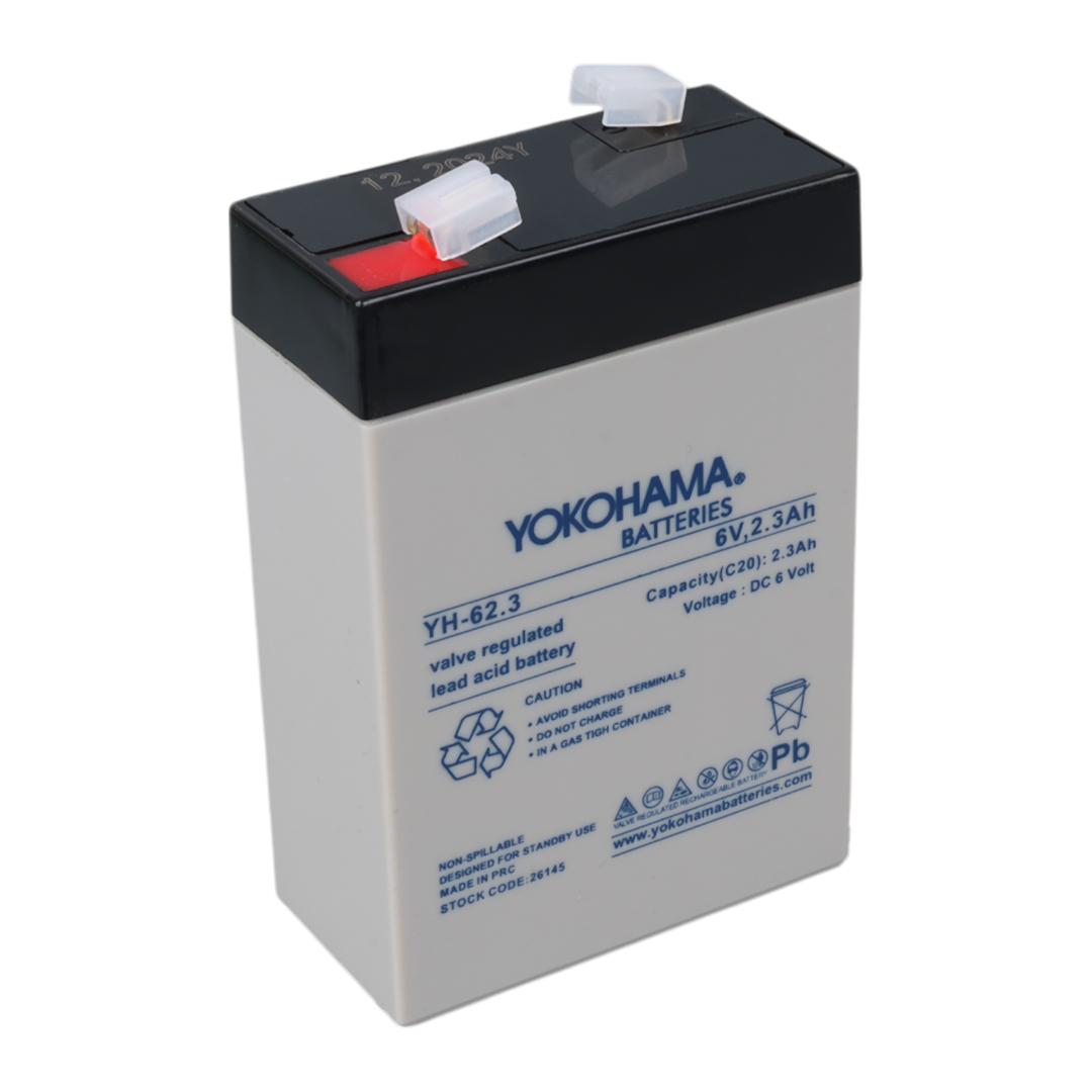 YOKOHAMA YH-62.3 6 VOLT - 2.3 AMPER AKÜ (101 X 66 X 33 MM) (4707) YOKOHAMA YH-62.3 6 VOLT - 2.3 AMPER AKÜ (101 X 66 X 33 MM) (4707)