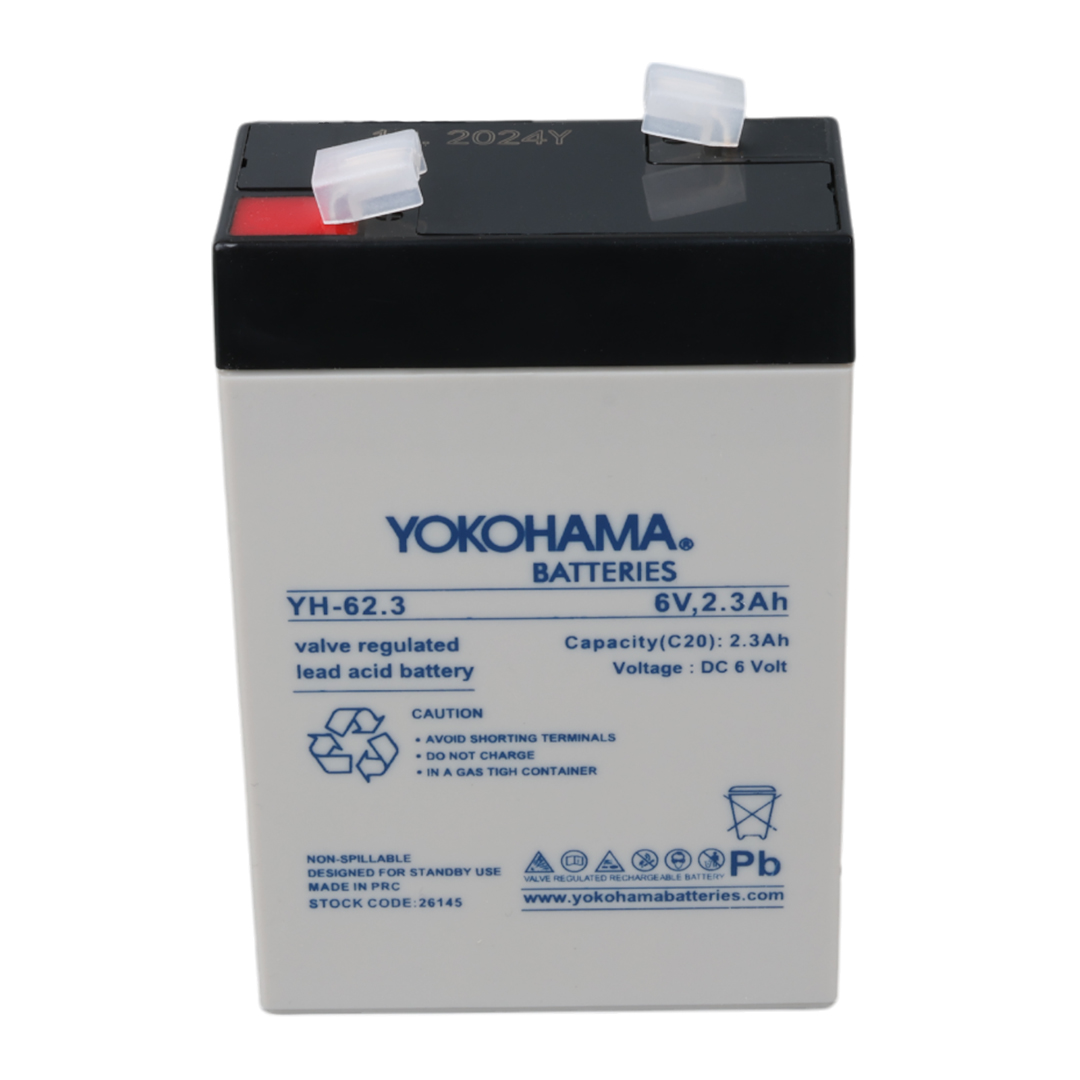 YOKOHAMA YH-62.3 6 VOLT - 2.3 AMPER AKÜ (101 X 66 X 33 MM) (4707) YOKOHAMA YH-62.3 6 VOLT - 2.3 AMPER AKÜ (101 X 66 X 33 MM) (4707)