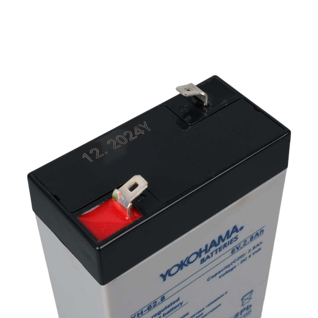 YOKOHAMA YH-62.8 6 VOLT - 2.8 AMPER DİK AKÜ (66 X 33 X 97 MM) (4707) YOKOHAMA YH-62.8 6 VOLT - 2.8 AMPER DİK AKÜ (66 X 33 X 97 MM) (4707)