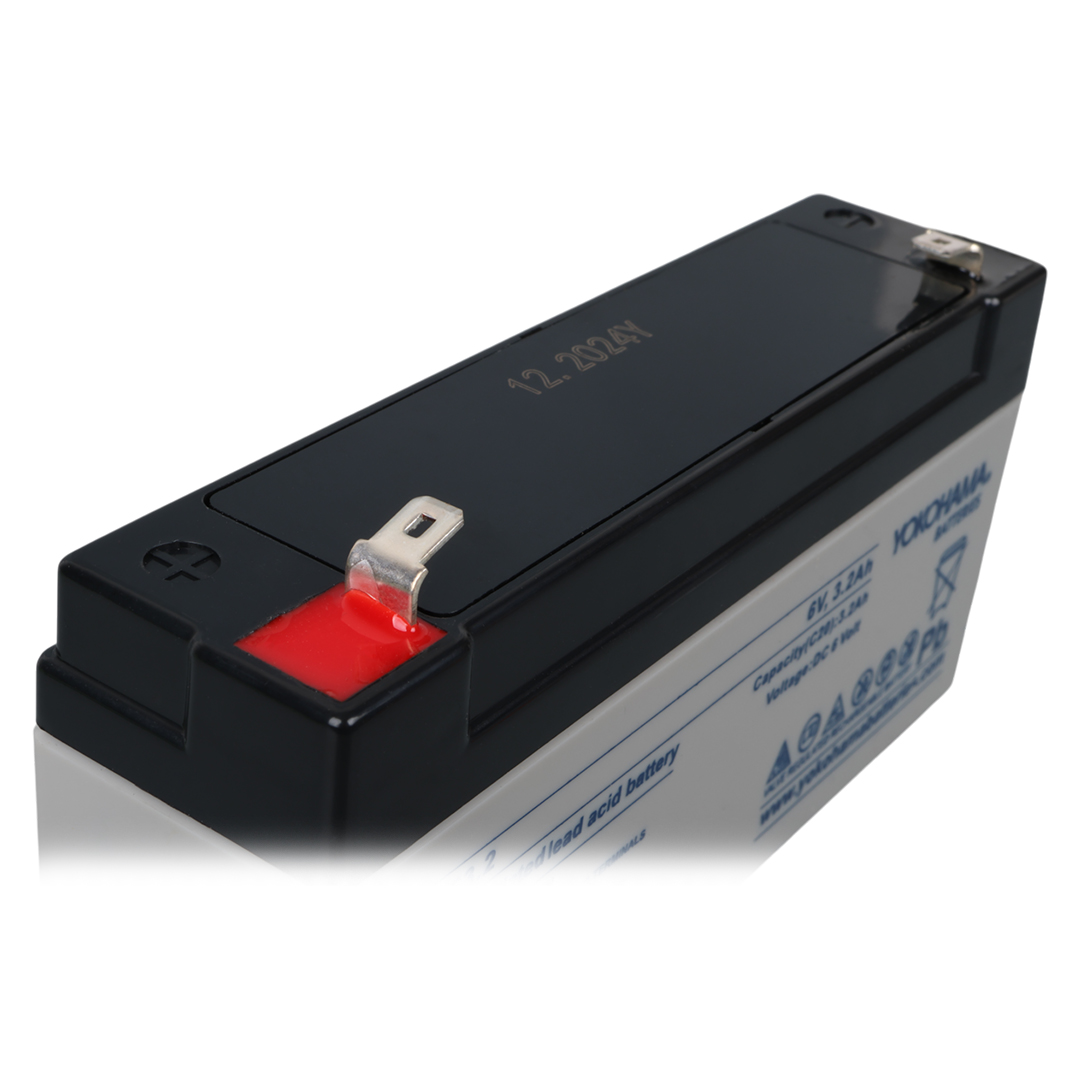 YOKOHAMA YH-63.2 6 VOLT - 3.2 AMPER AKÜ (125 X 33 X 60 MM) (4707) YOKOHAMA YH-63.2 6 VOLT - 3.2 AMPER AKÜ (125 X 33 X 60 MM) (4707)