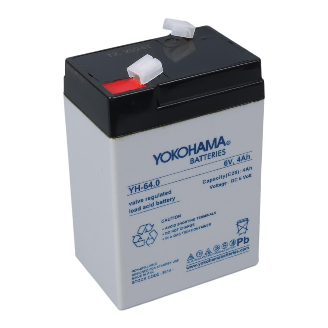 YOKOHAMA YH-64.0 6 VOLT - 4 AMPER IŞILDAK AKÜSÜ (70 X 48 X 101 MM) (4707) YOKOHAMA YH-64.0 6 VOLT - 4 AMPER IŞILDAK AKÜSÜ (70 X 48 X 101 MM) (4707)